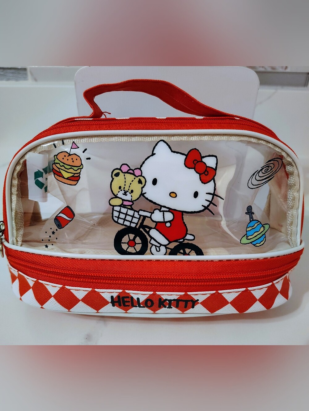 NEW Hello Kitty Clear Cosmetic/Accessory Bag